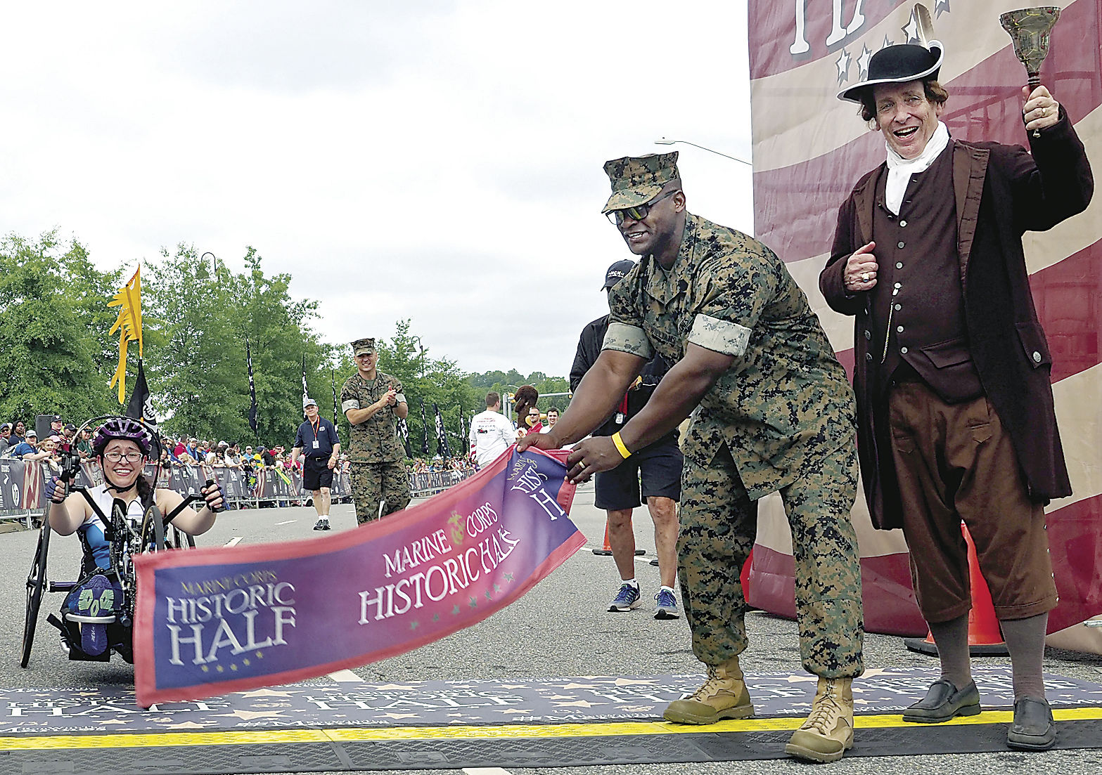 Haymarket woman finishes first in Hand Cycle division at Historic Half